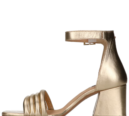 Catrina sandals on golden heels