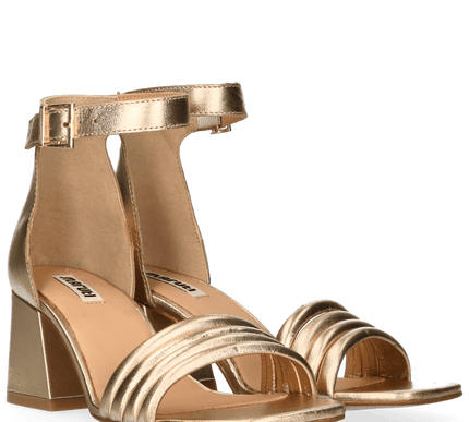 Catrina sandals on golden heels