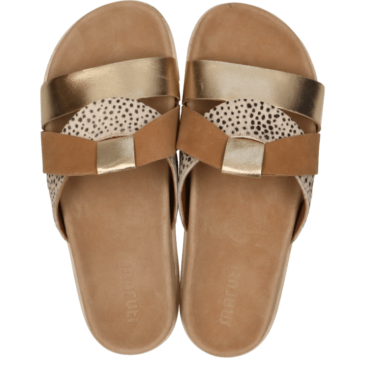 BARI slippers in Cognac