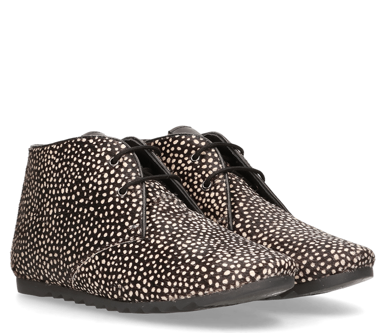 Ginny Lace-up Shoes Pixel Black