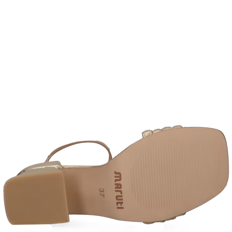 Catrina sandals on golden heels
