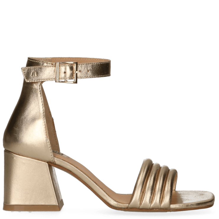 Catrina sandals on golden heels