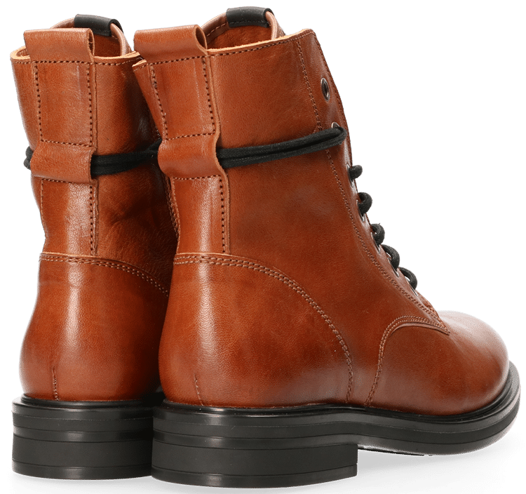 Anabela Lace-up boots Cognac